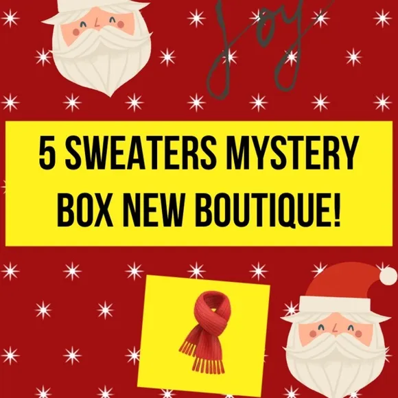 - - - All sizes ! - 5 sweaters mystery box