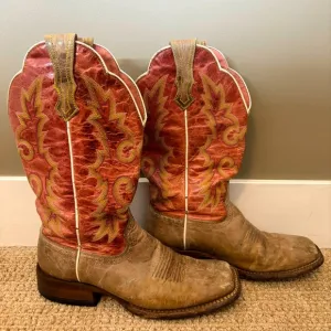 🐎 Ariat Square Toe Womens Cowboy Boots - size 6.5