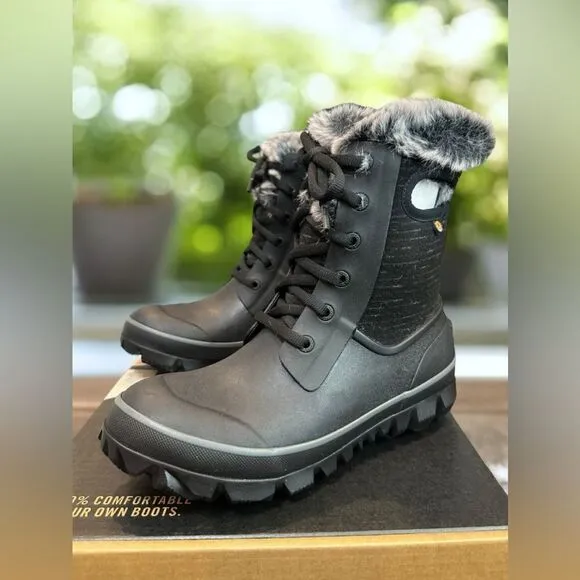 🔥 BOGS Winter Snow Insulated Arcata Waterproof Ice Traction Boots Size 7