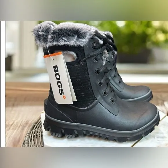 🔥 BOGS Winter Snow Insulated Arcata Waterproof Ice Traction Boots Size 7