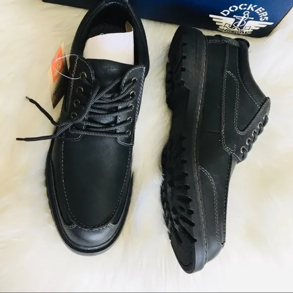 🆕 Dockers Men's Overton Black Leather Shoes