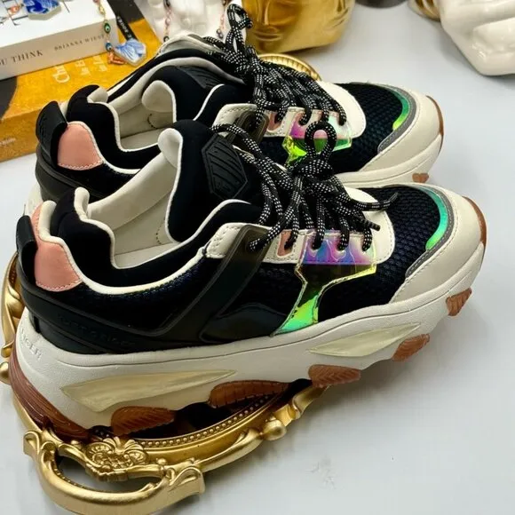 🆕 KURT GEIGER LONDON 🧿 NWOB Letta Platform Sneakers, Sz 37