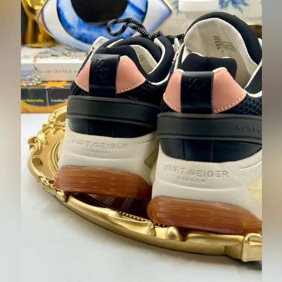 🆕 KURT GEIGER LONDON 🧿 NWOB Letta Platform Sneakers, Sz 37