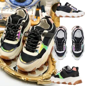 🆕 KURT GEIGER LONDON 🧿 NWOB Letta Platform Sneakers, Sz 37