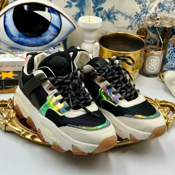 🆕 KURT GEIGER LONDON 🧿 NWOB Letta Platform Sneakers, Sz 37