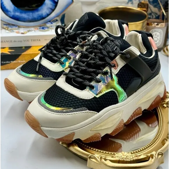 🆕 KURT GEIGER LONDON 🧿 NWOB Letta Platform Sneakers, Sz 37