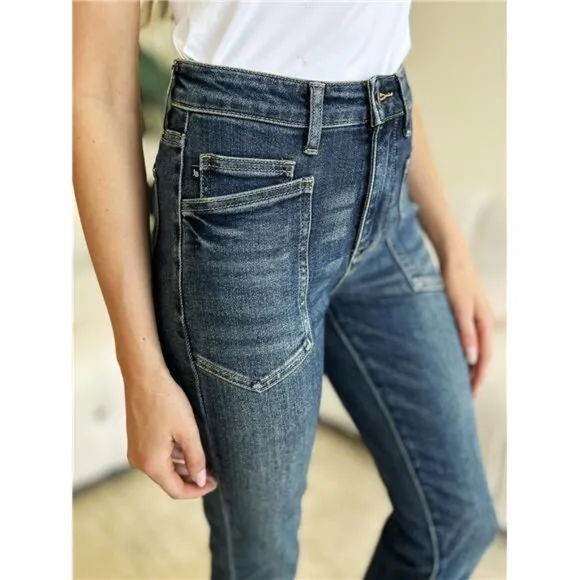 ⭐ NWT ⭐ Judy Blue High Waist Skinny Jeans Extra Large Pockets, Figure Flattering