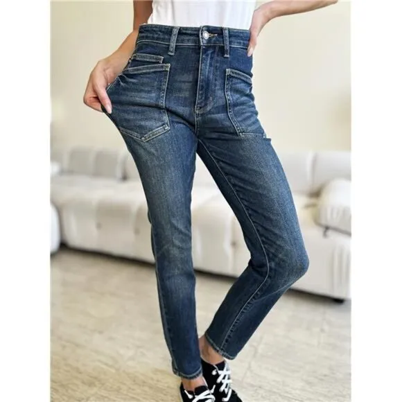 ⭐ NWT ⭐ Judy Blue High Waist Skinny Jeans Extra Large Pockets, Figure Flattering