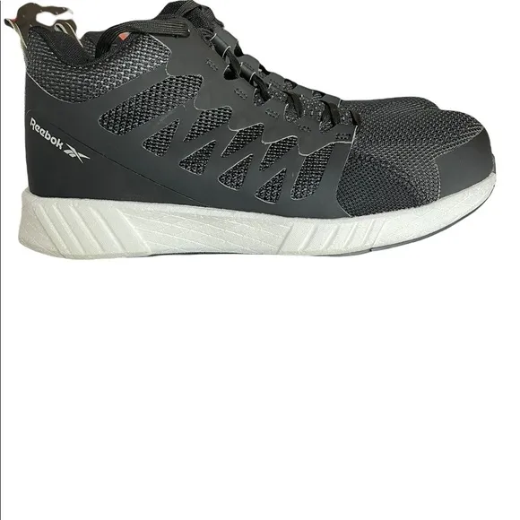 - Reebok work fusion flex wave work compositive toe black/white shoes size…