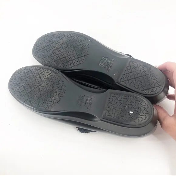 ✅ SAS MARIA BLACK - MARY JANE LEATHER SHOES 11.5