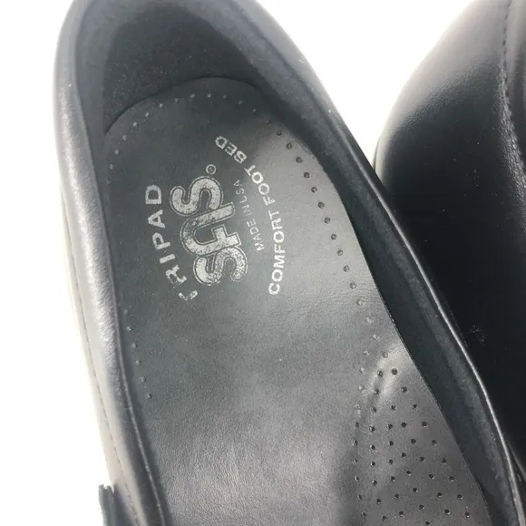 ✅ SAS MARIA BLACK - MARY JANE LEATHER SHOES 11.5