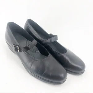✅ SAS MARIA BLACK - MARY JANE LEATHER SHOES 11.5