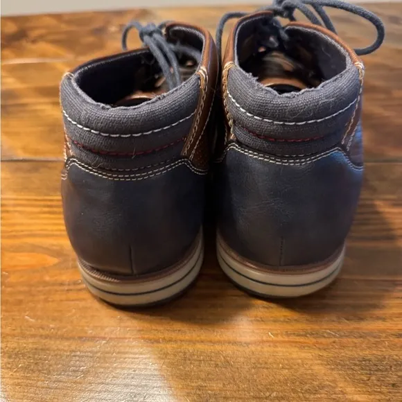 💥💥 Tommy Hilfiger Plain Chukka Boots Brown Navy Mens US size 10.5