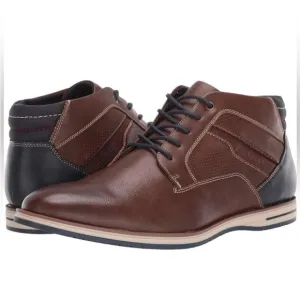 💥💥 Tommy Hilfiger Plain Chukka Boots Brown Navy Mens US size 10.5
