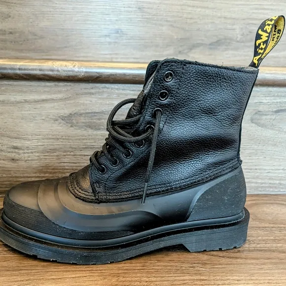 1460 Fleece Lined Dr. Martens Black Leather Men's Boots