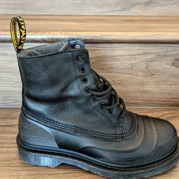 1460 Fleece Lined Dr. Martens Black Leather Men's Boots