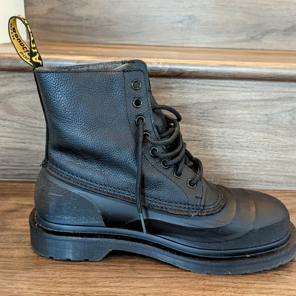 1460 Fleece Lined Dr. Martens Black Leather Men's Boots