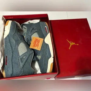 2018 Levi's x Air Jordan 4 Retro 'Denim' Air Jordan SneakersAir Jordan Shoes