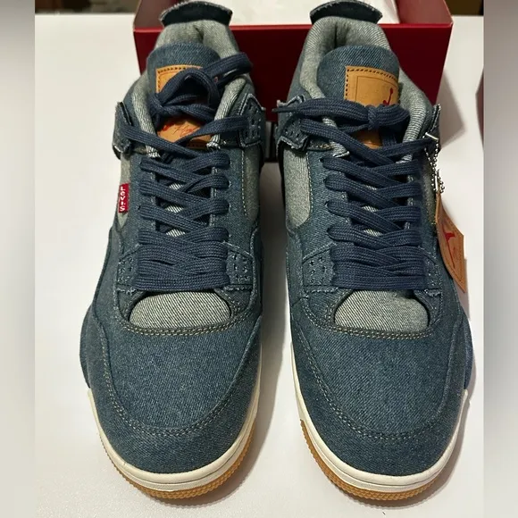 2018 Levi's x Air Jordan 4 Retro 'Denim' Air Jordan SneakersAir Jordan Shoes