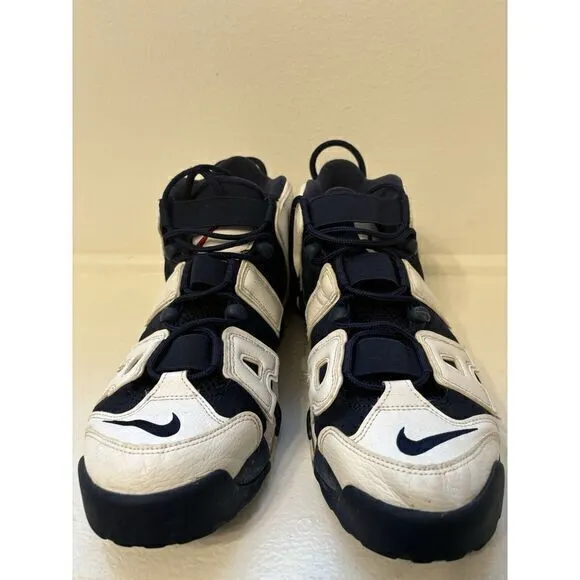 2020 NIKE AIR MORE UPTEMPO SCOTTIE‎ OLYMPIC WHITE NAVY BLUE 414962-104 SIZE 12