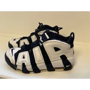 2020 NIKE AIR MORE UPTEMPO SCOTTIE‎ OLYMPIC WHITE NAVY BLUE 414962-104 SIZE 12