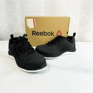 533. Reebok Womens Print Work Ultk Black Safety Shoes Size 8.5 M (RB249)