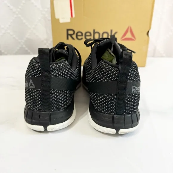 533. Reebok Womens Print Work Ultk Black Safety Shoes Size 8.5 M (RB249)