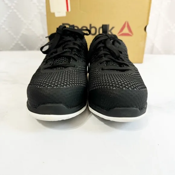 533. Reebok Womens Print Work Ultk Black Safety Shoes Size 8.5 M (RB249)