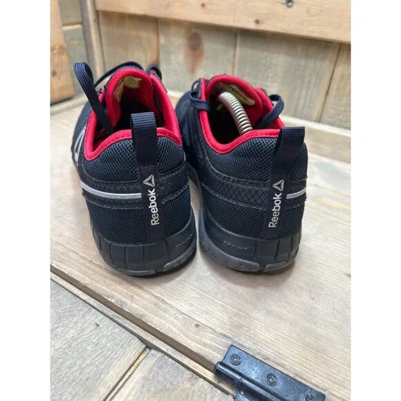 8W Mens Reebok ZPrint Work Shoes Steel Toe MemoryTech Mens Navy Sneaker