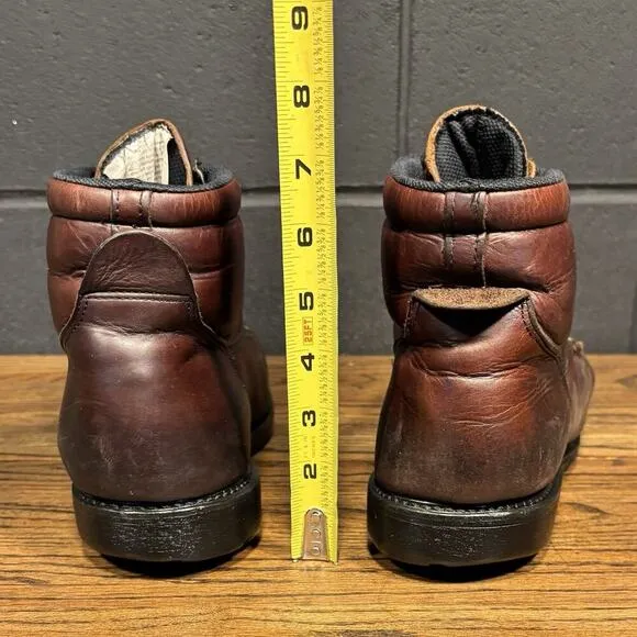 90’s VTG Red Wing 5370 Brown Leather Steel Toe Work Boots Men’s 11.5 D Made USA