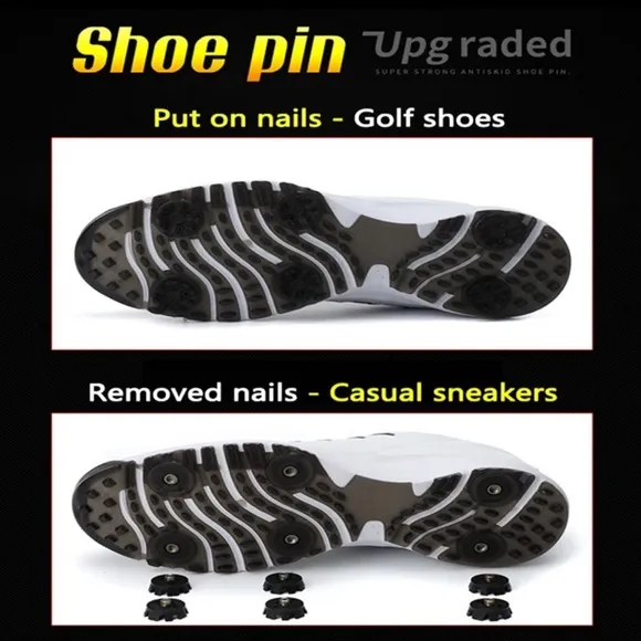 AAGOOLA New Men's Pro Waterproof Golf Shoe Wear-resistant Breathable size 39