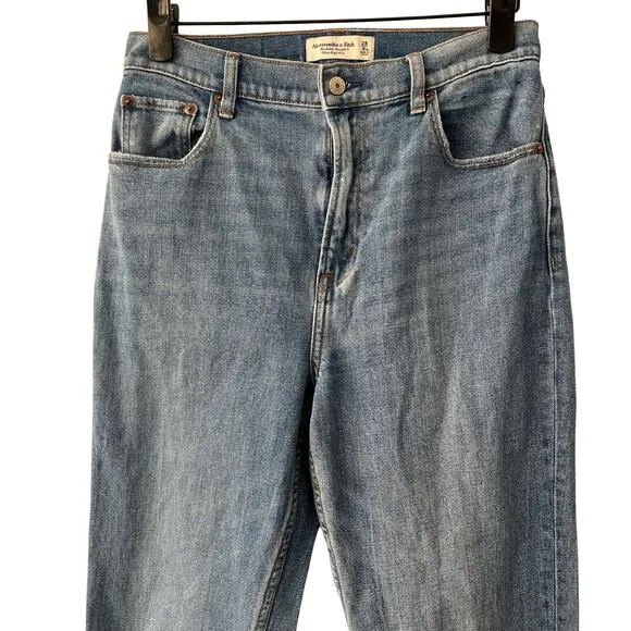 Abercrombie &amp; Fitch Curve Love Ankle Straight Ultra High Rise Jeans Size 6 XL
