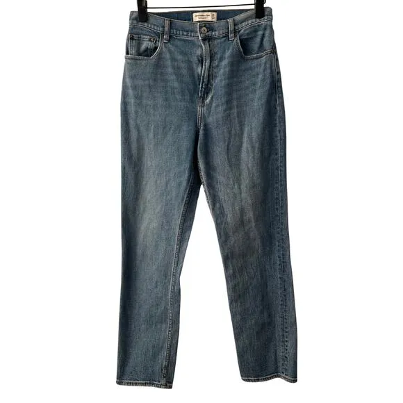 Abercrombie &amp; Fitch Curve Love Ankle Straight Ultra High Rise Jeans Size 6 XL