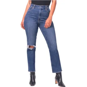Abercrombie &amp; Fitch Curve Love Ultra High Rise Ankle Straight Jean Size 16 Short