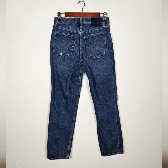 Abercrombie and Fitch Curve Love Ultra High Rise Ankle Straight Jean Size 29/8L