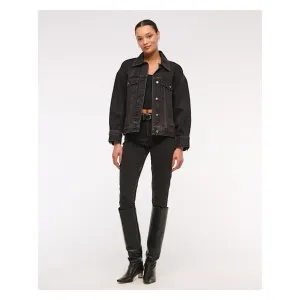 ABERCROMBIE Curve Love Split Hem Skinny Jeans