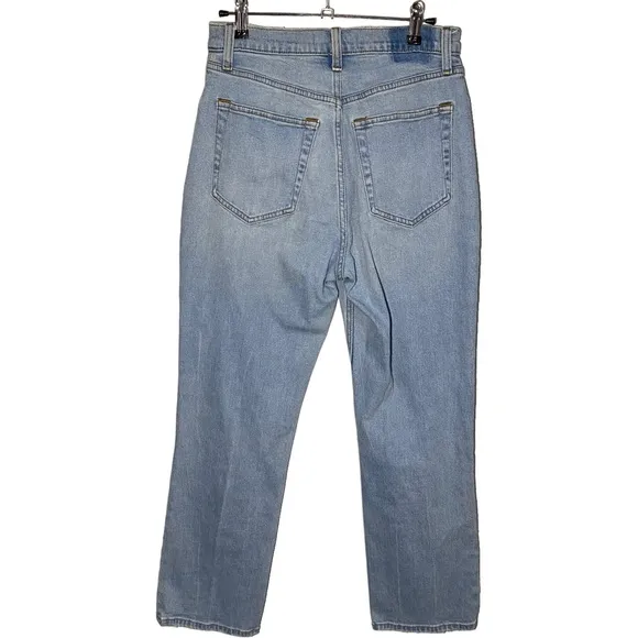 Abercrombie‎ Womens Size 28/6R The Ankle Straight Ultra High Rise Jeans Distress
