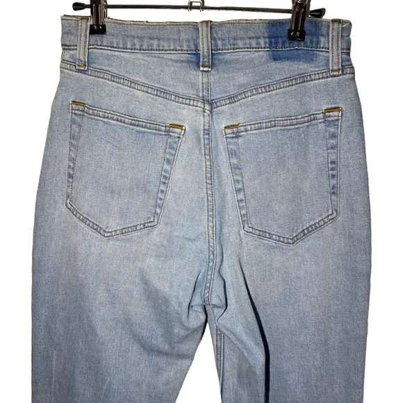 Abercrombie‎ Womens Size 28/6R The Ankle Straight Ultra High Rise Jeans Distress