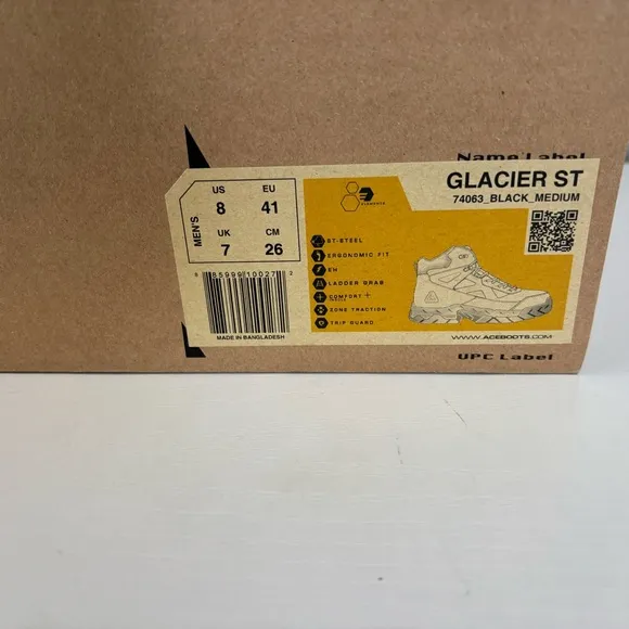 ACE Work Boots Glacier, Men's Steel Toe and Nano Composite Toe Work Boots