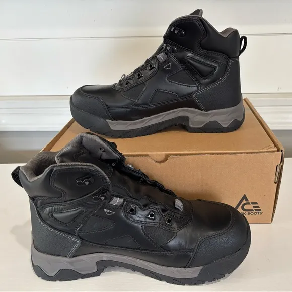 ACE Work Boots Glacier, Men's Steel Toe and Nano Composite Toe Work Boots