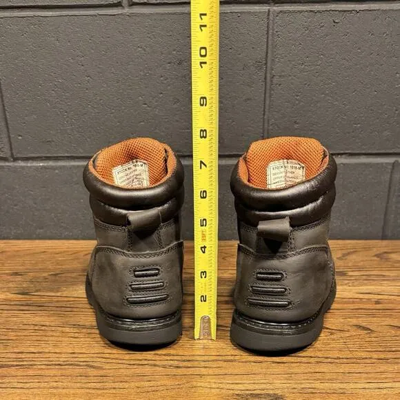 Ad Tec Brown Leather Steel &amp; Capped Toe Work Boots Men’s 9
