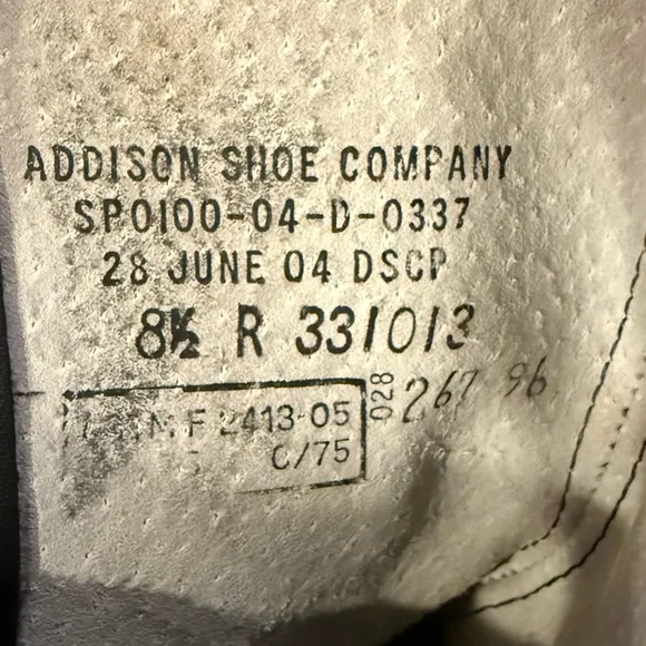 Addison Shoe Company Vintage Black Leather Steel Toe Boots Men’s Size 8.5