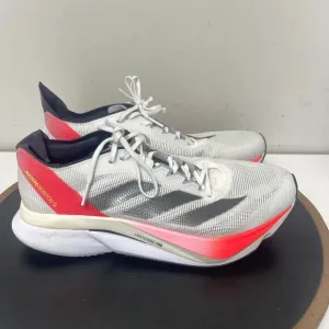Adidas Adizero Boston 12 Men 8.5 Running Shoes White Red Lightstrike Pro Aurora