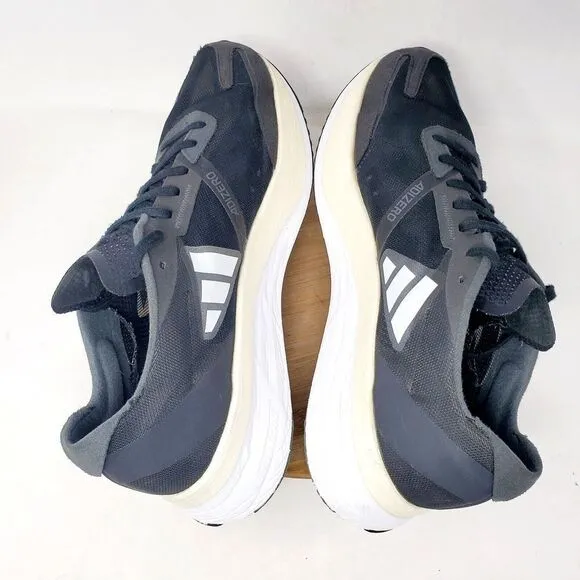 adidas Adizero Boston 11 Running Shoes Mens 13 Black Lace Up Distance Comfort