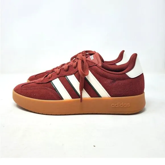 Adidas Barreda Sneakers Tennis Shoes Ruby White Gum Samba Size US 8.5