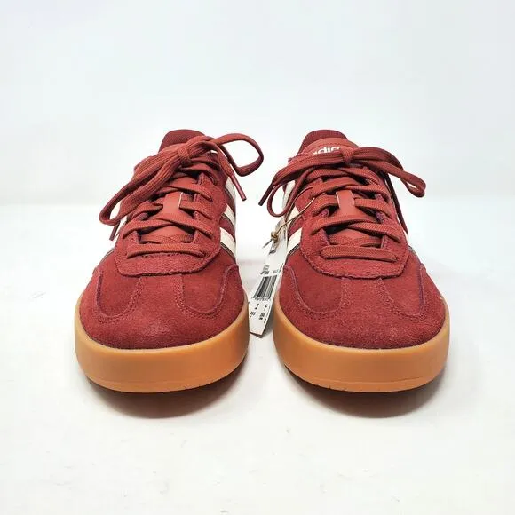 Adidas Barreda Sneakers Tennis Shoes Ruby White Gum Samba Size US 8.5