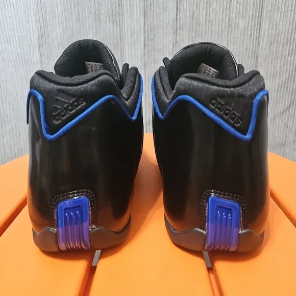 Adidas‎ Black and Blue High-Top Sneakers