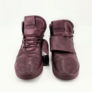 Adidas Classic Tubular Maroon High-Top Sneakers