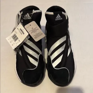Adidas Crazy BYW Hu Pharrell 0-60 Black/Silver High-Top Sneakers Size 8