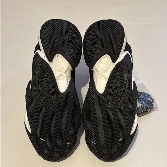Adidas Crazy BYW Hu Pharrell 0-60 Black/Silver High-Top Sneakers Size 8